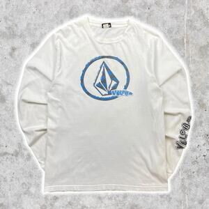 2000's Volcom Simplistic Sleeve Hit Graphic Long Sleeve Shirt